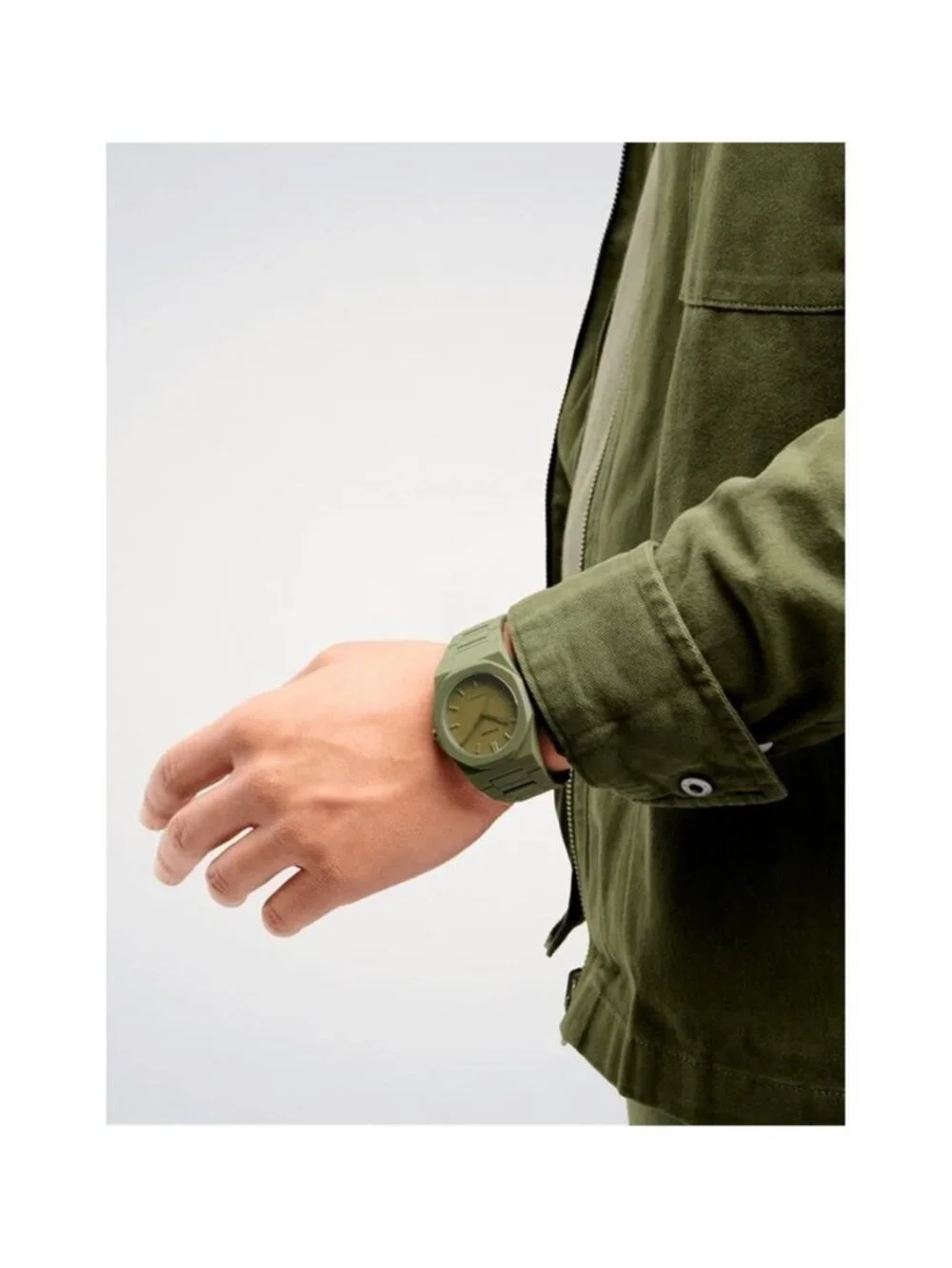 NWT D1 Milano Core Quartz Green Dial Men's Watch